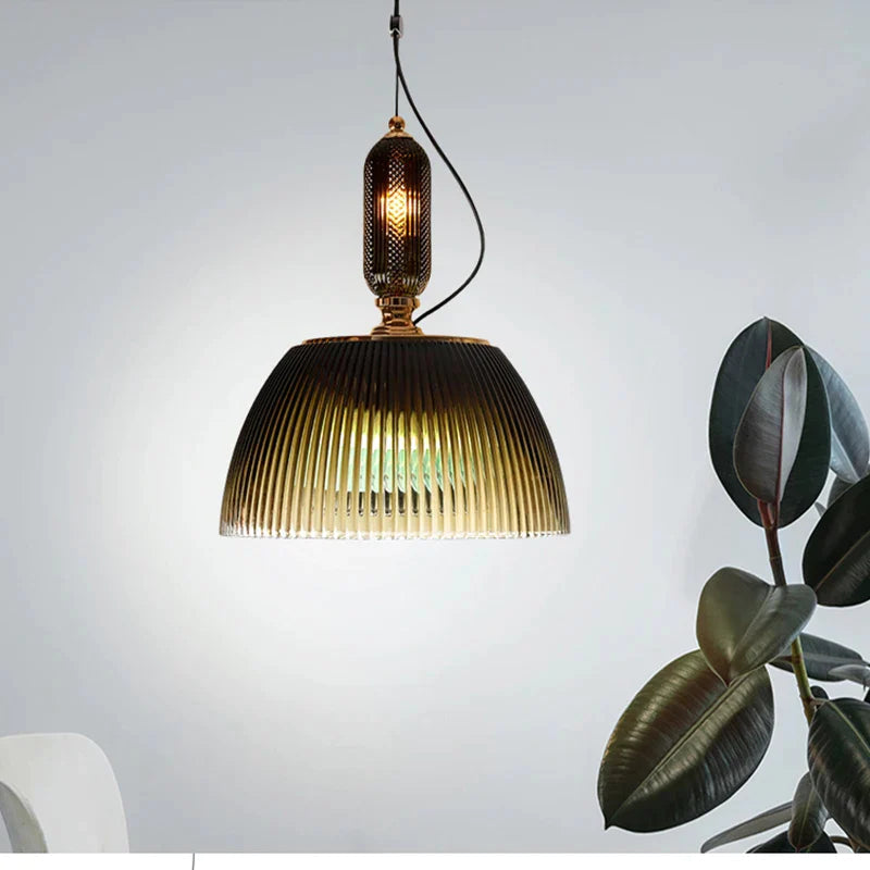 Silva Retro Métal Verre Suspension Chambre à Coucher Salle d'étude