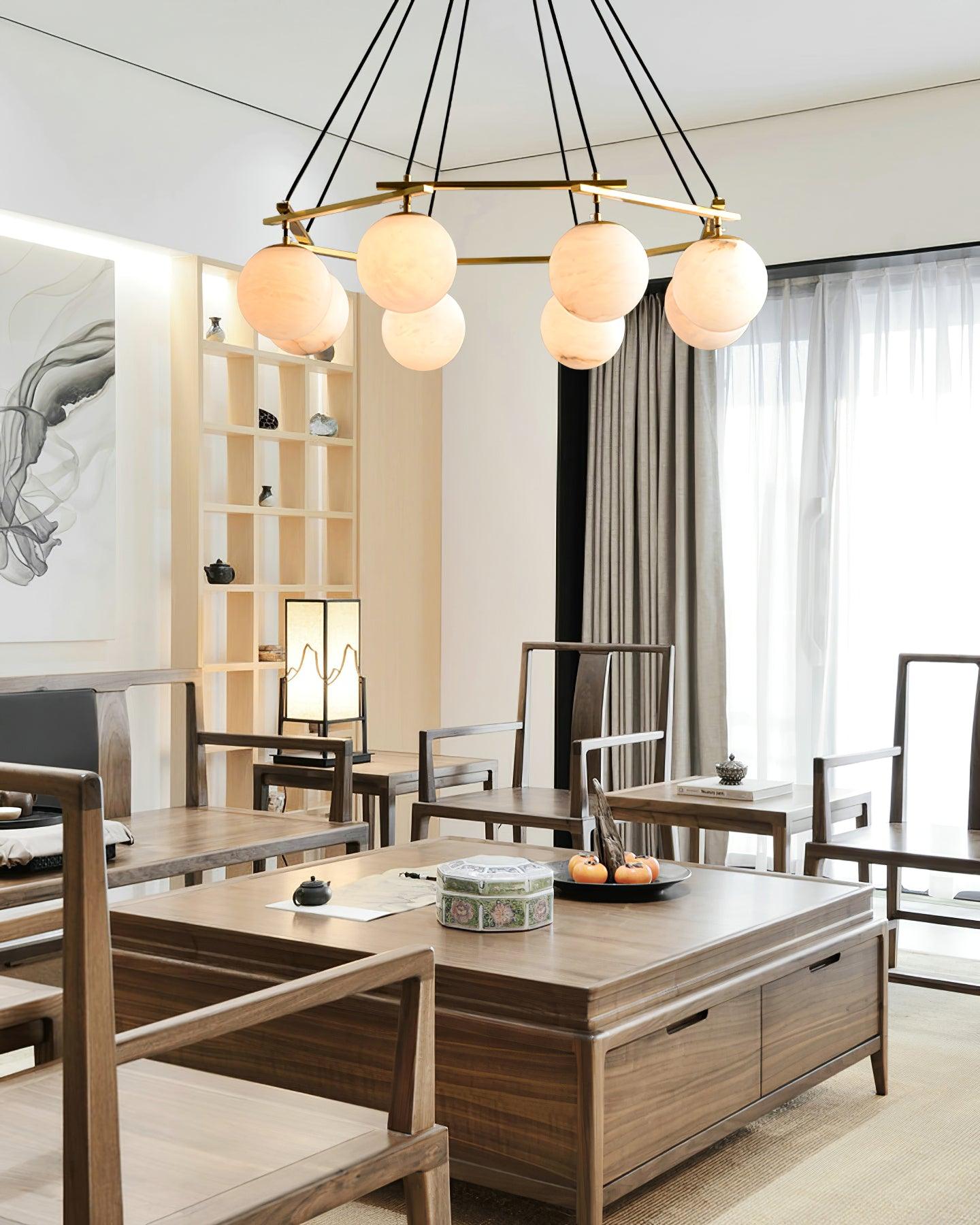 Lunara Alabaster Chandelier - Letslighting