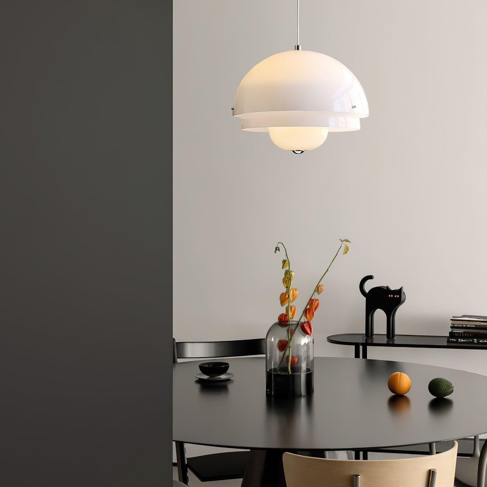 Milk White Layer Pendant Lamp - Blowlighting