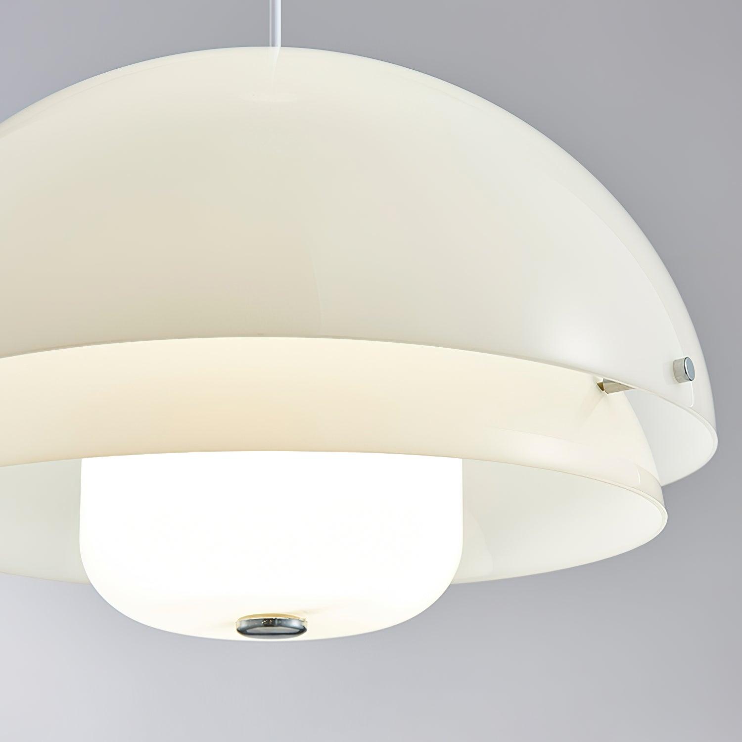 Milk White Layer Pendant Lamp - Blowlighting