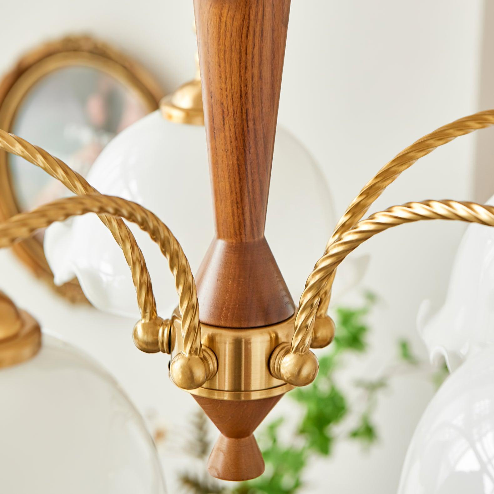 Daisy Vintage Glass Chandelier - Blowlighting