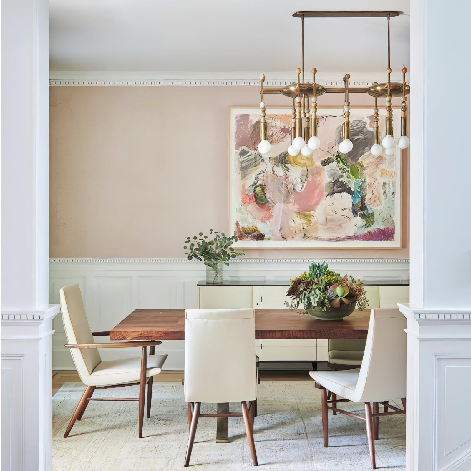 Esoleth Traditional Premium Elegance Marble Chandelier - Lamp Copper