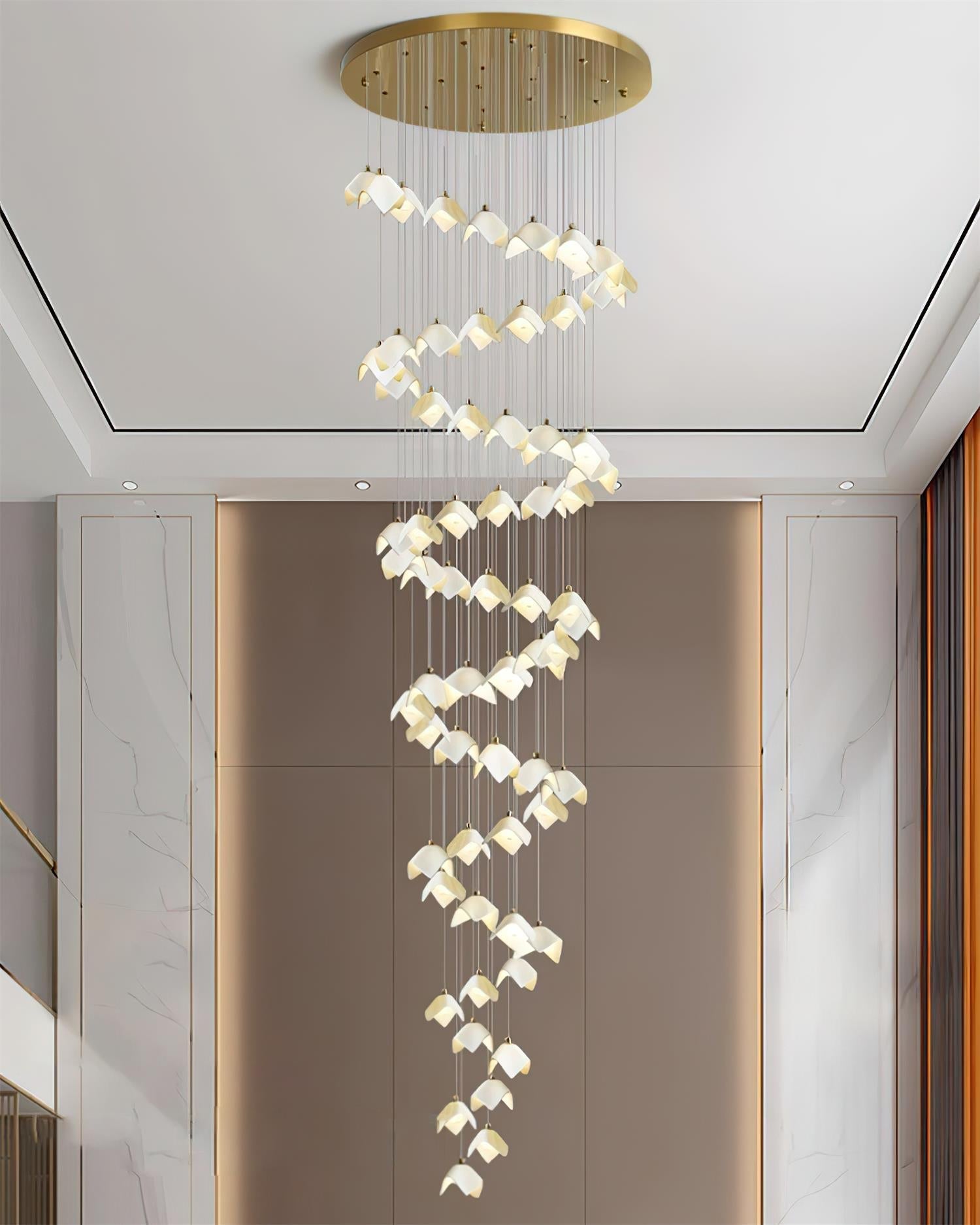 Mira Chandelier Bloom Floral Sculpture - Letslighting