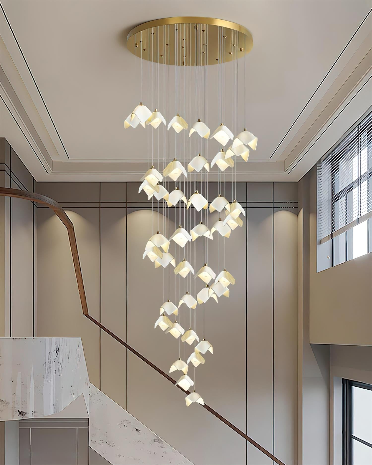 Mira Chandelier Bloom Floral Sculpture - Letslighting
