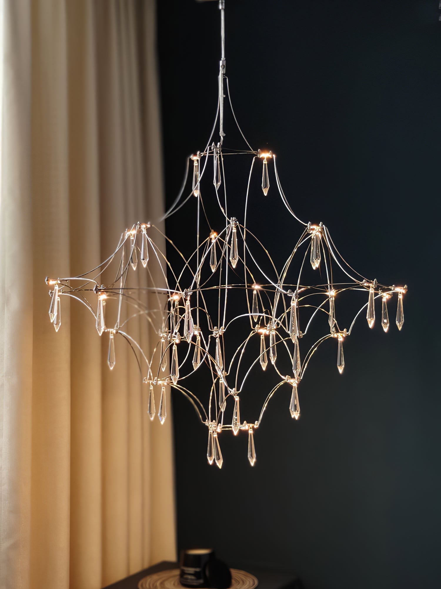 Allaeira Postmodern Luxury Crystal Chandelier - Lamp Copper