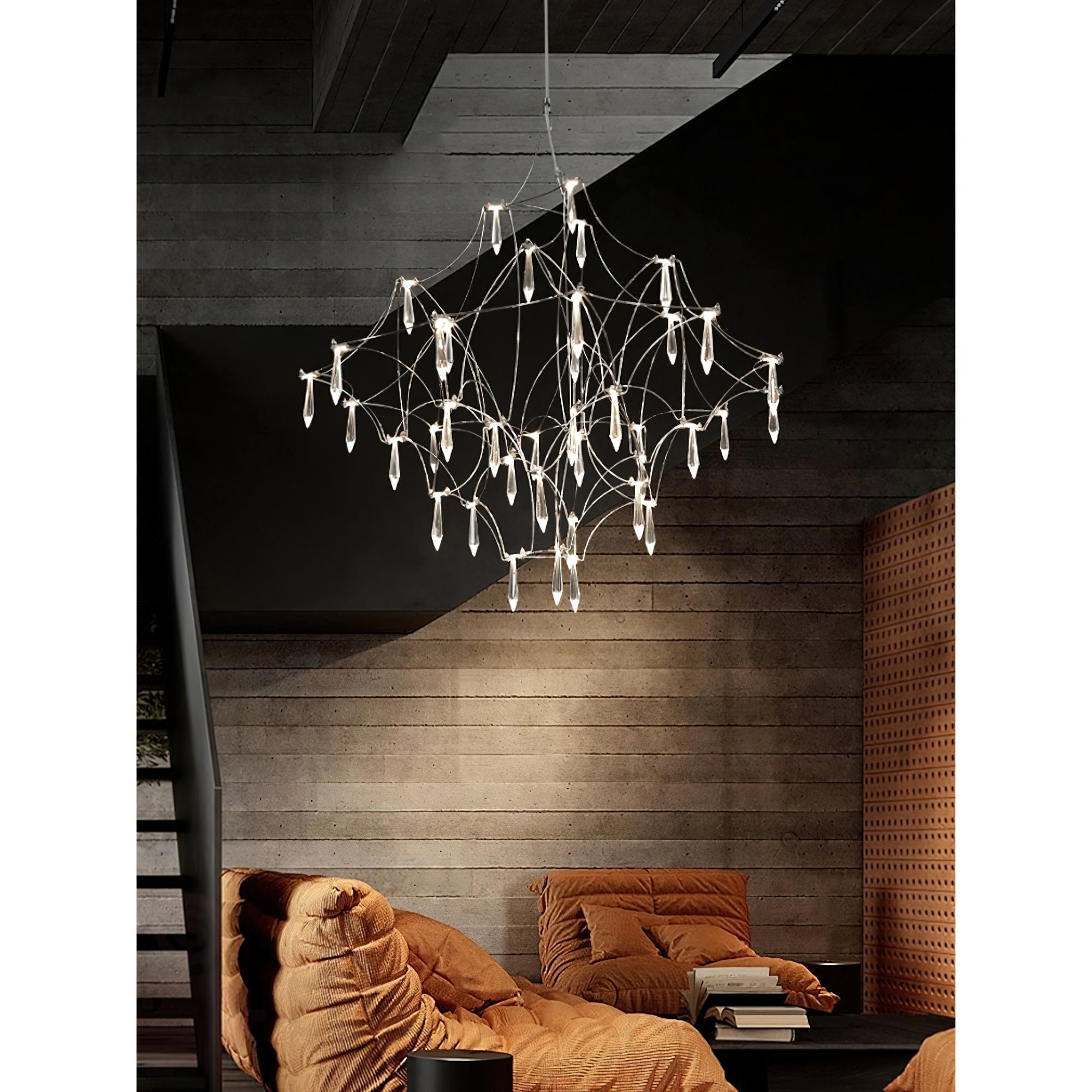 Allaeira Postmodern Luxury Crystal Chandelier - Lamp Copper