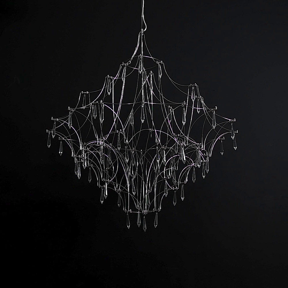 Allaeira Postmodern Luxury Crystal Chandelier - Lamp Copper