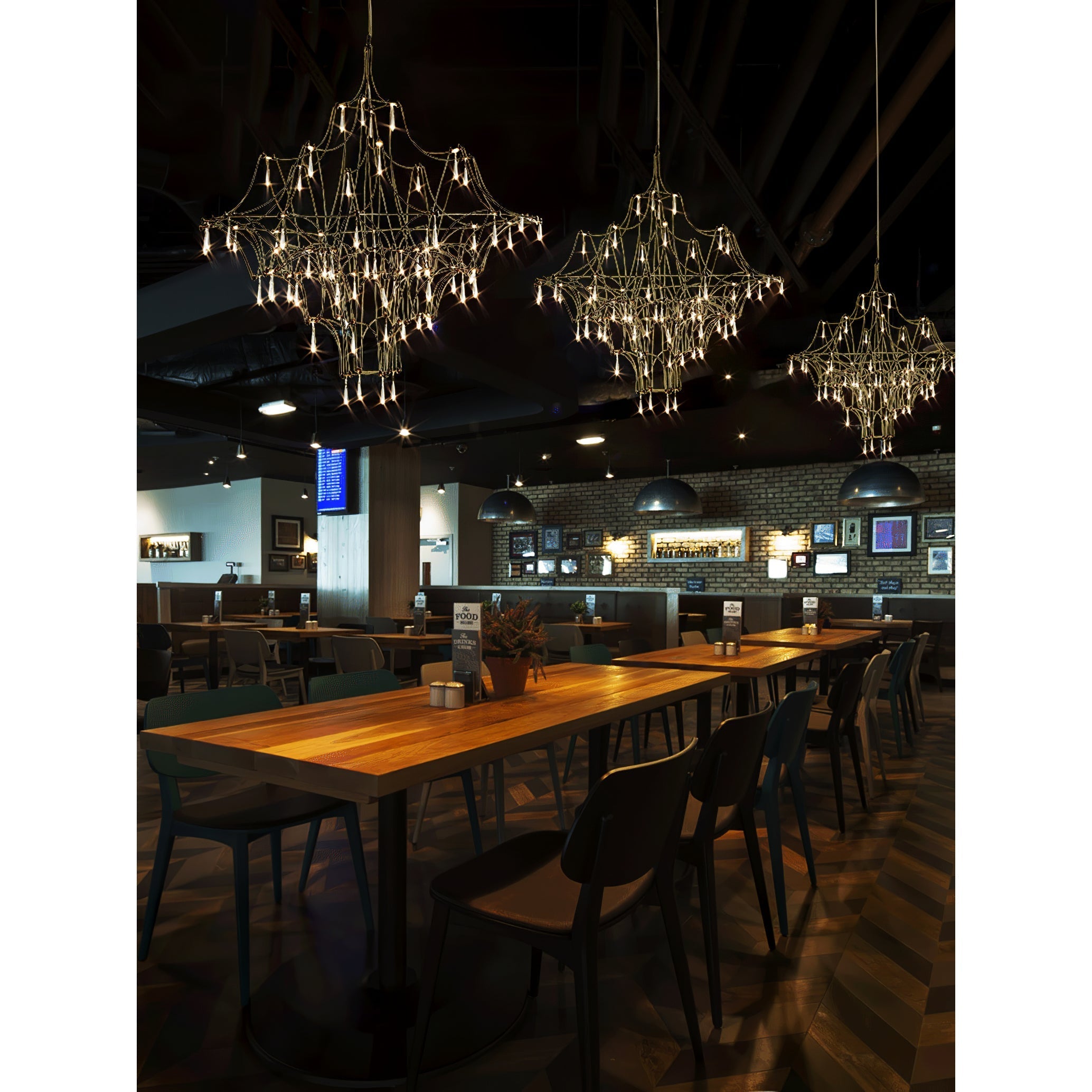 Allaeira Postmodern Luxury Crystal Chandelier - Lamp Copper