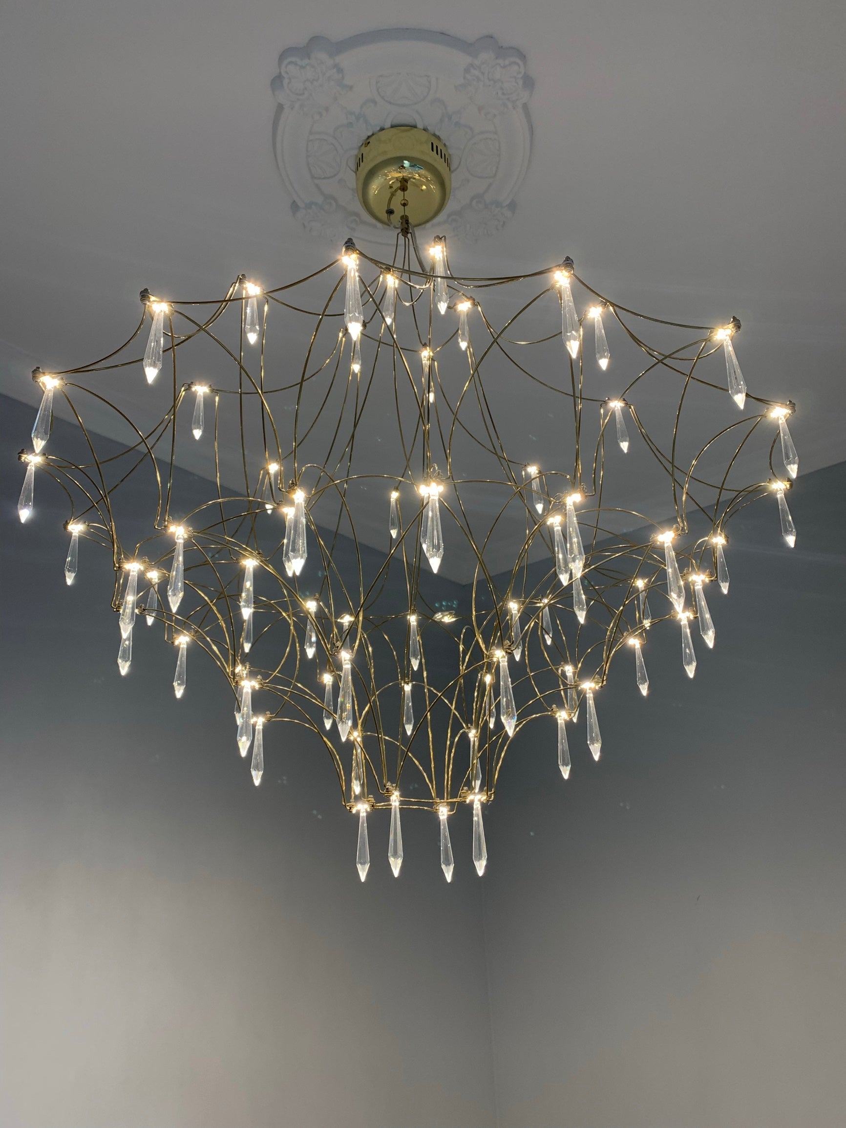 Allaeira Postmodern Luxury Crystal Chandelier - Lamp Copper