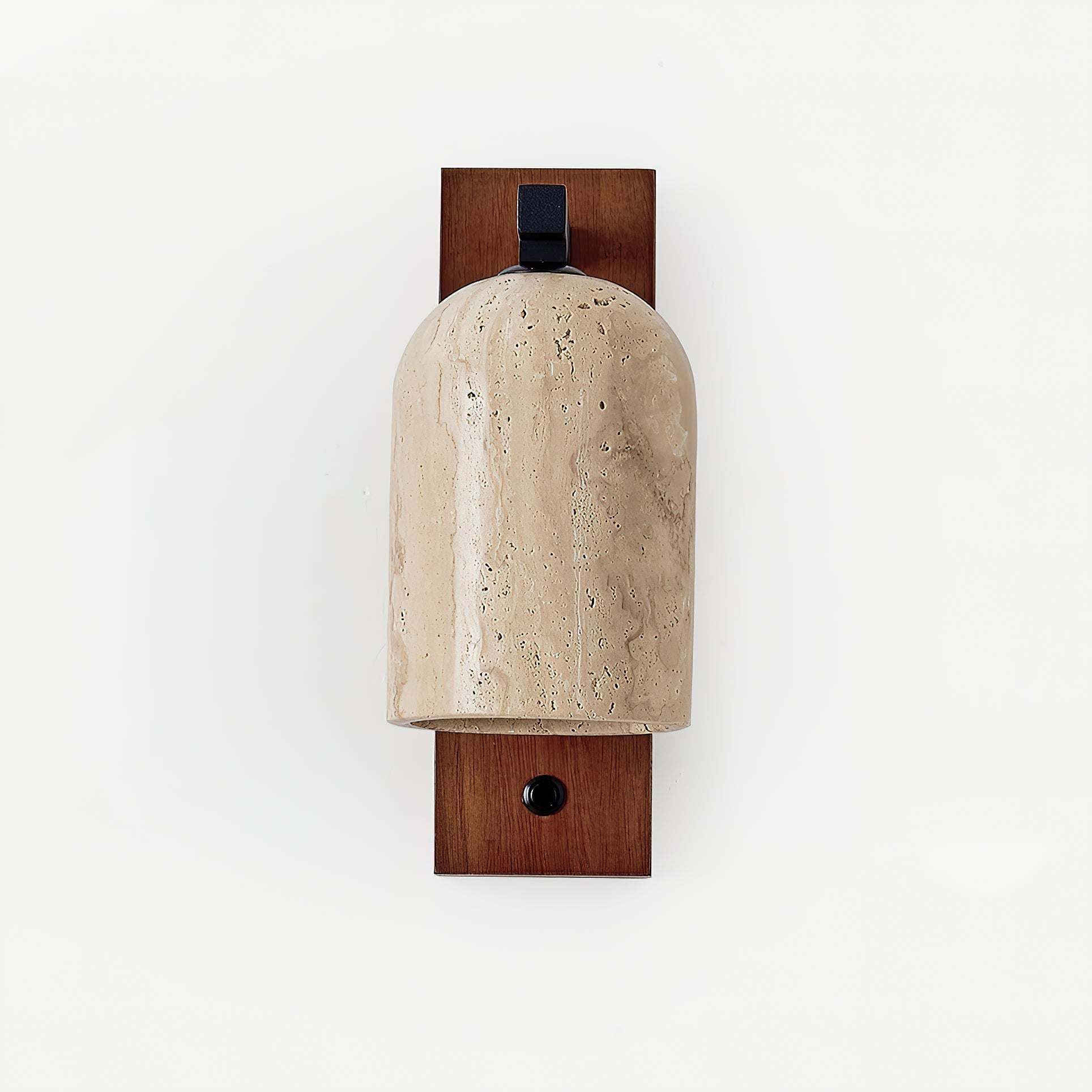 Cevenia Art Classic Natural Travertine Wall Lamp - Lamp Copper