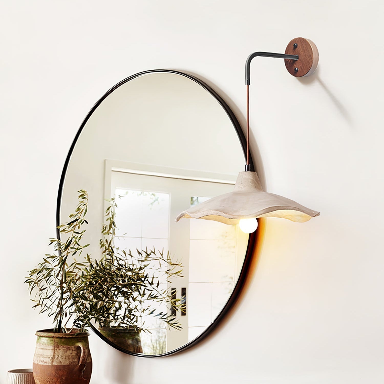 Mirella Applique Murale Élégante en Bois Moderne