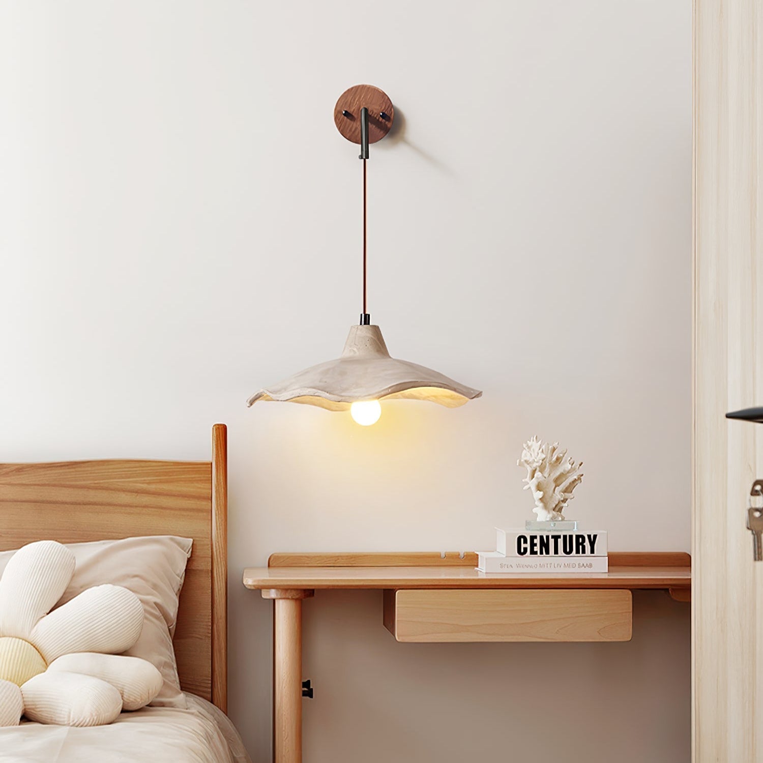 Mirella Applique Murale Élégante en Bois Moderne