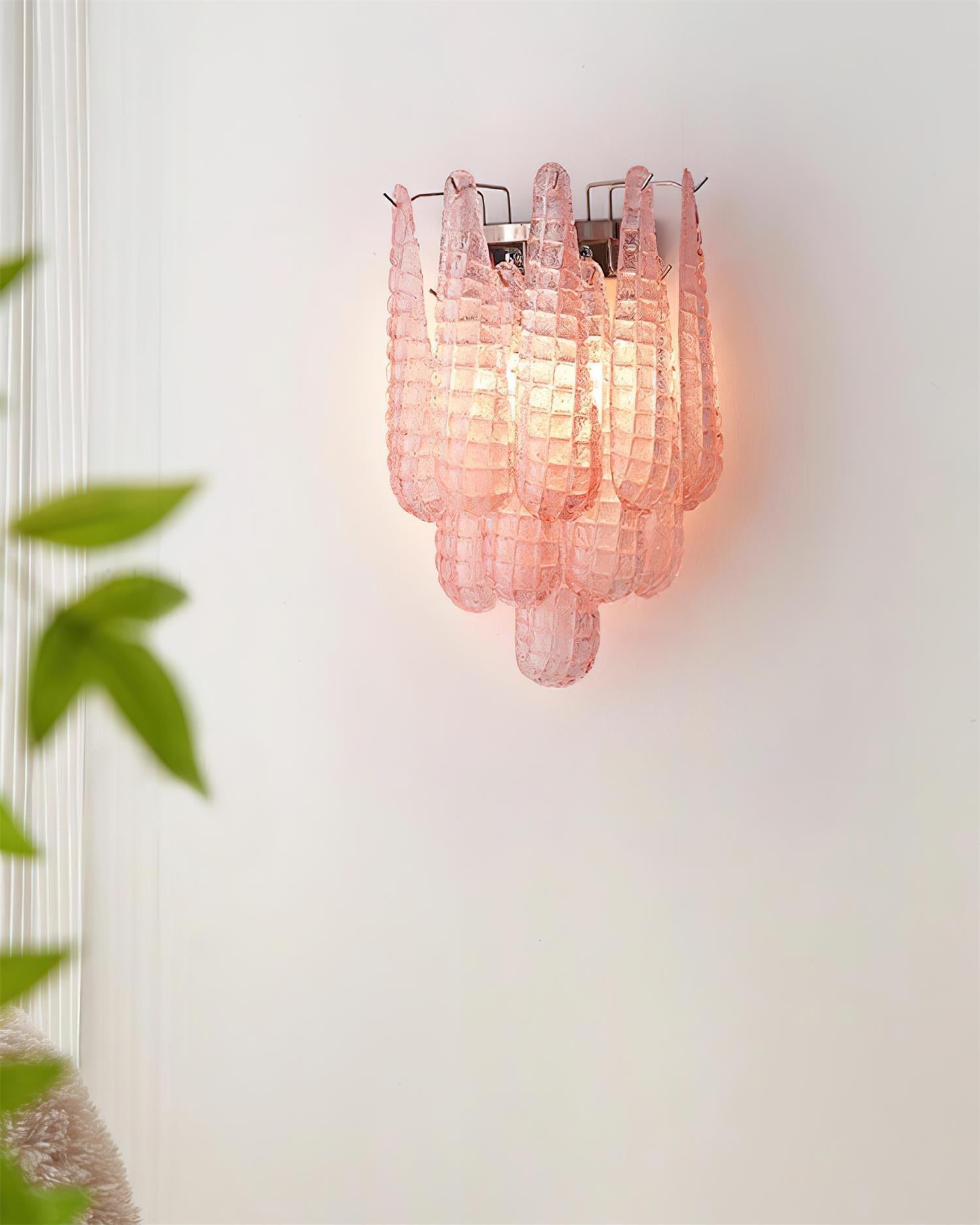 Mireya Wall Light Textured Glass - Letslighting