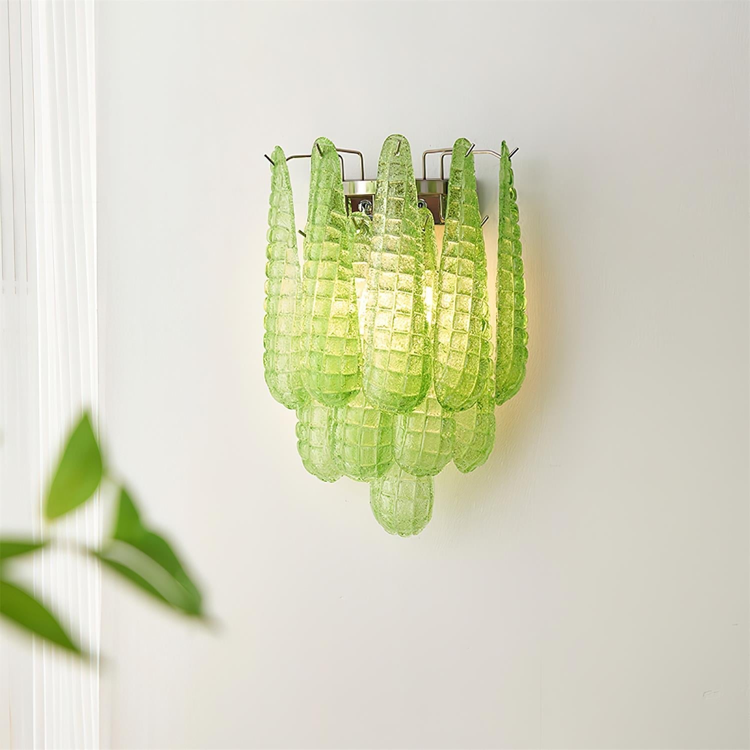 Mireya Wall Light Textured Glass - Letslighting