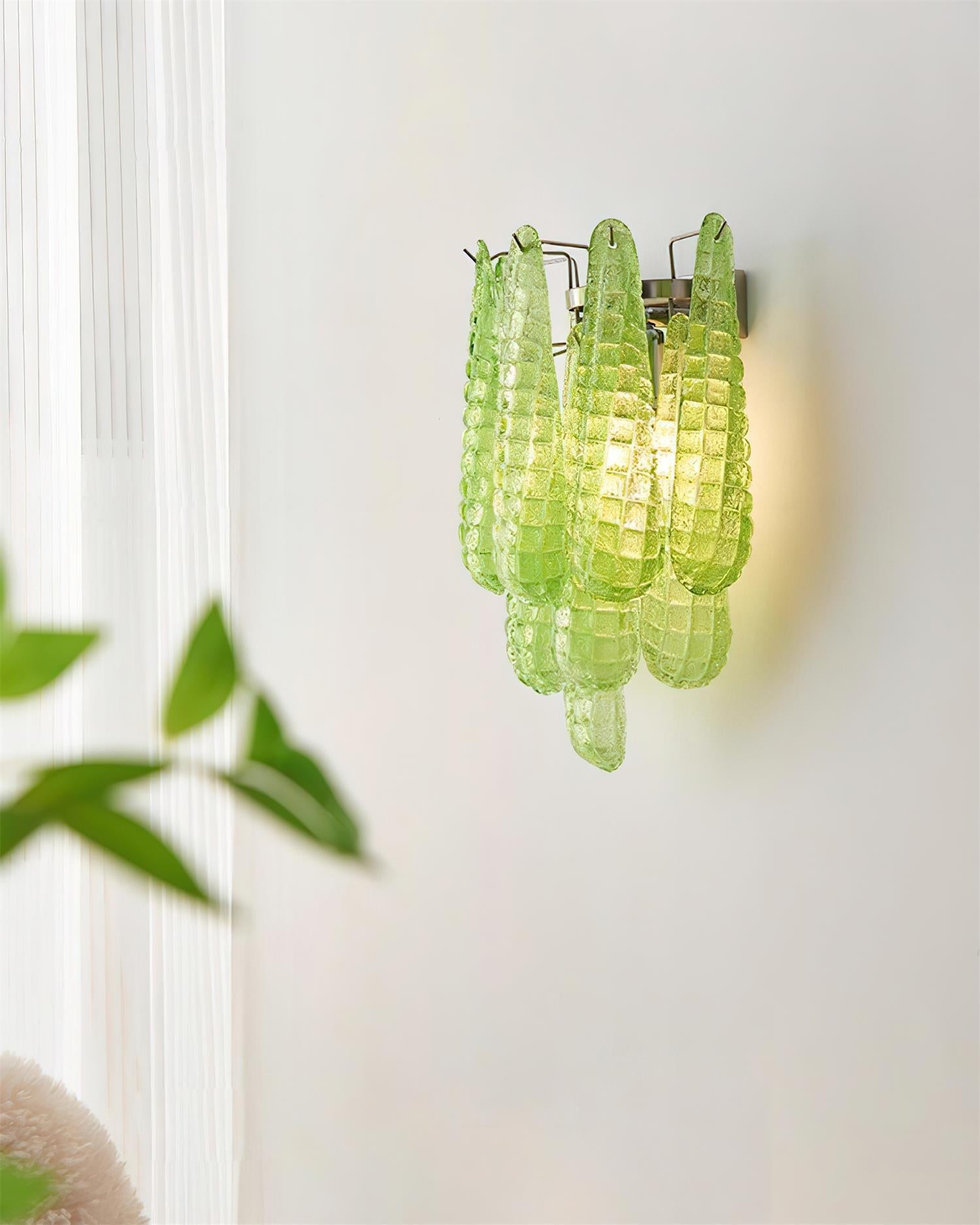 Mireya Wall Light Textured Glass - Letslighting