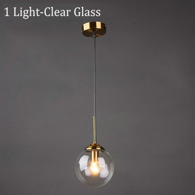 Valentina Luminaires Suspension Verre Transparent Ambre