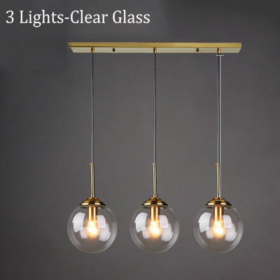 Valentina Luminaires Suspension Verre Transparent Ambre