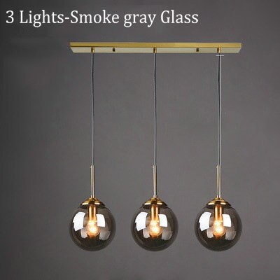 Valentina Luminaires Suspension Verre Transparent Ambre