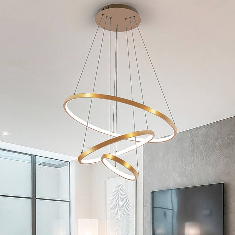 Arisha Suspension 3  Anneaux Moderne Salon