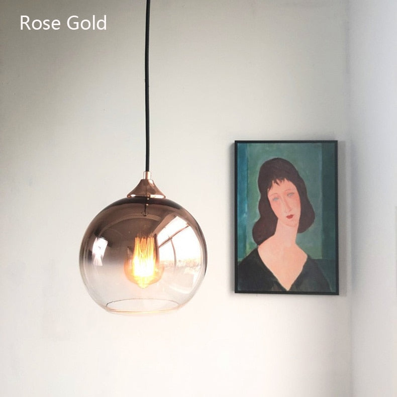 Valentina Lampe Suspendue à Boule de Verre Chambre à Coucher/Salle à Manger