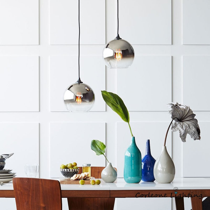 Valentina Lampe Suspendue à Boule de Verre Chambre à Coucher/Salle à Manger