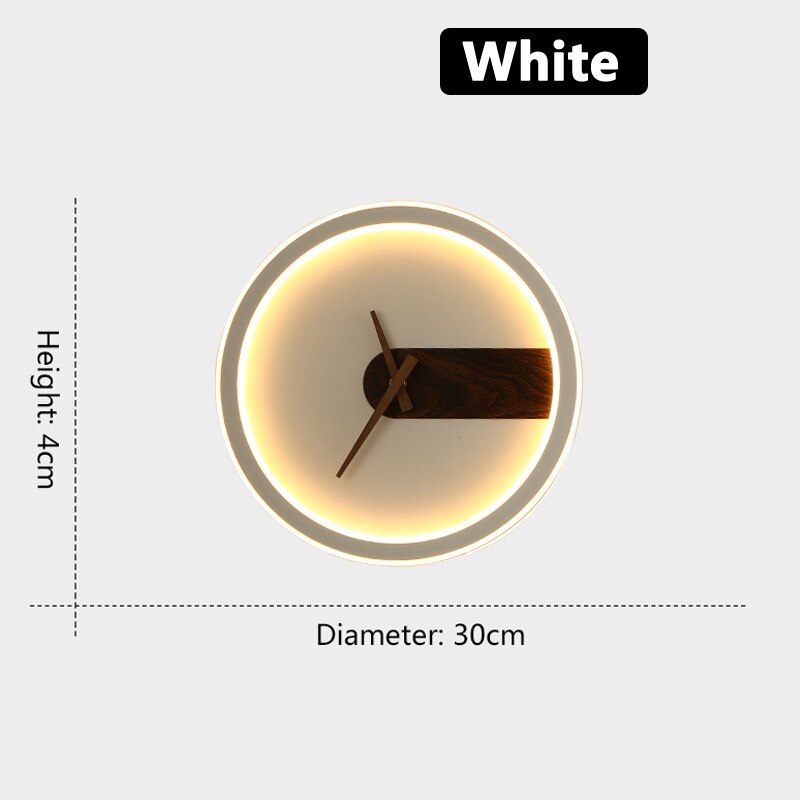 Applique Murale Métal/Bois Ronde Scandinave, Salon