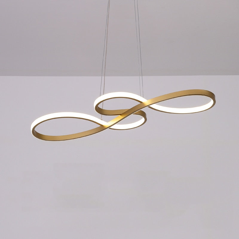 Arisha Suspension Linéaire Nordique Noir/Blanc/Or, Chambre