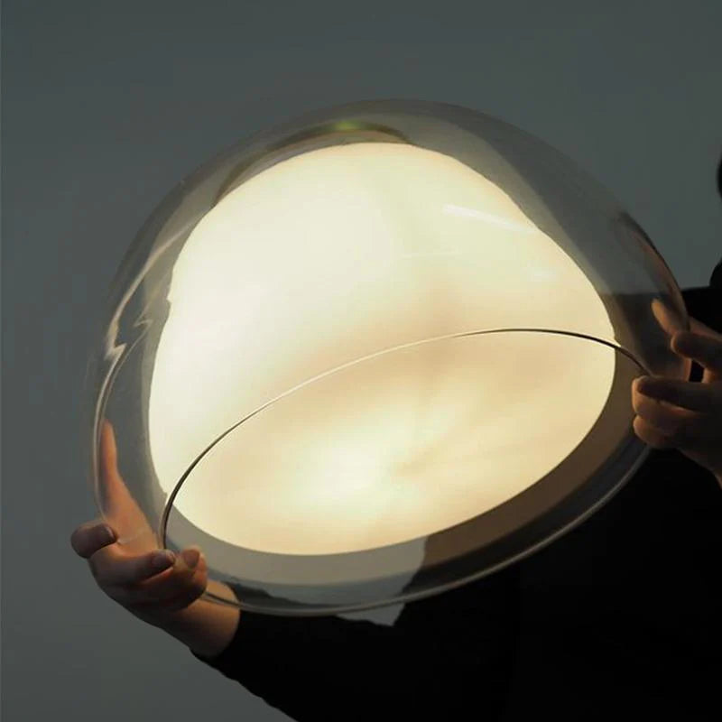 Valentina Moderne LED Suspension Verre Métal Salon