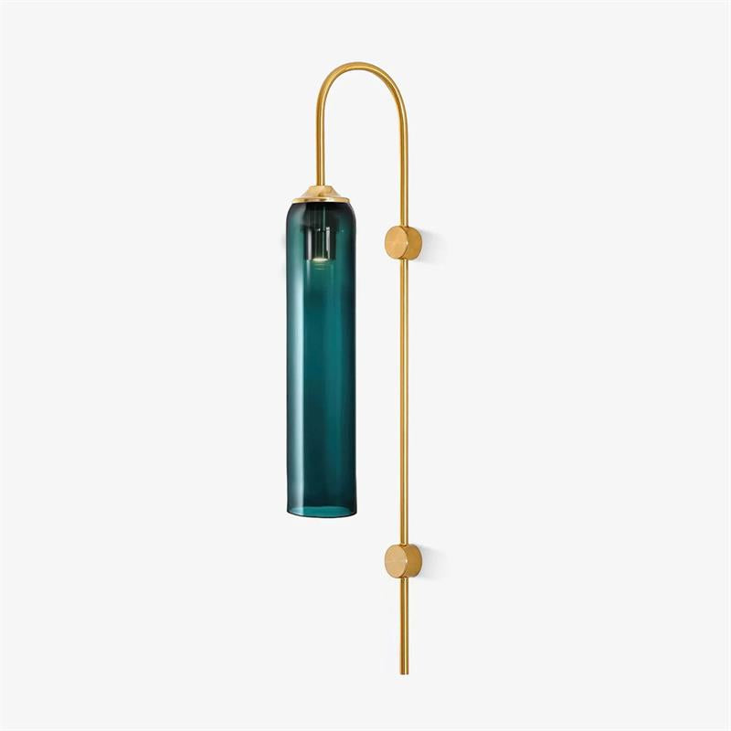Anoriel Modern Minimalist Metal Glass Wall Lamp - Lamp Copper