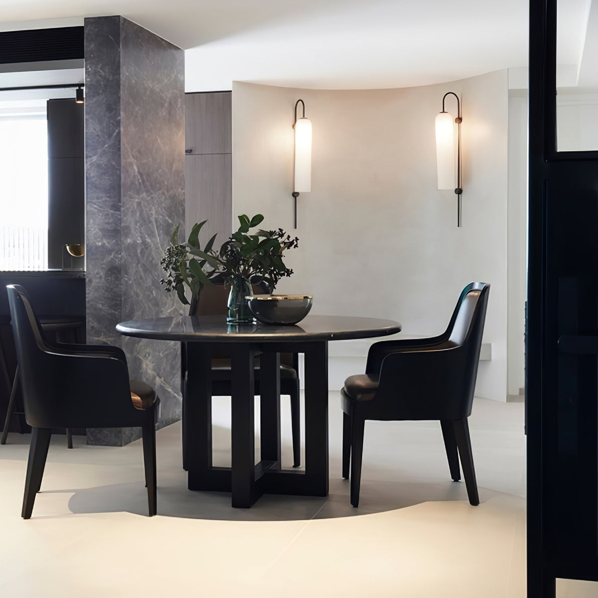 Anoriel Modern Minimalist Metal Glass Wall Lamp - Lamp Copper