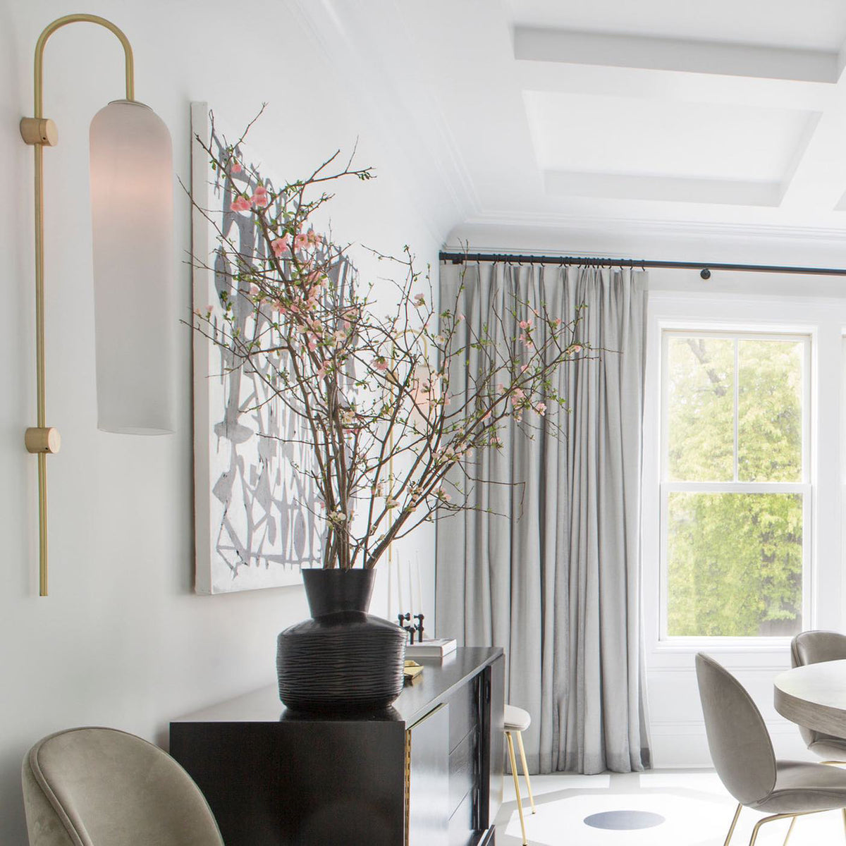 Anoriel Modern Minimalist Metal Glass Wall Lamp - Lamp Copper