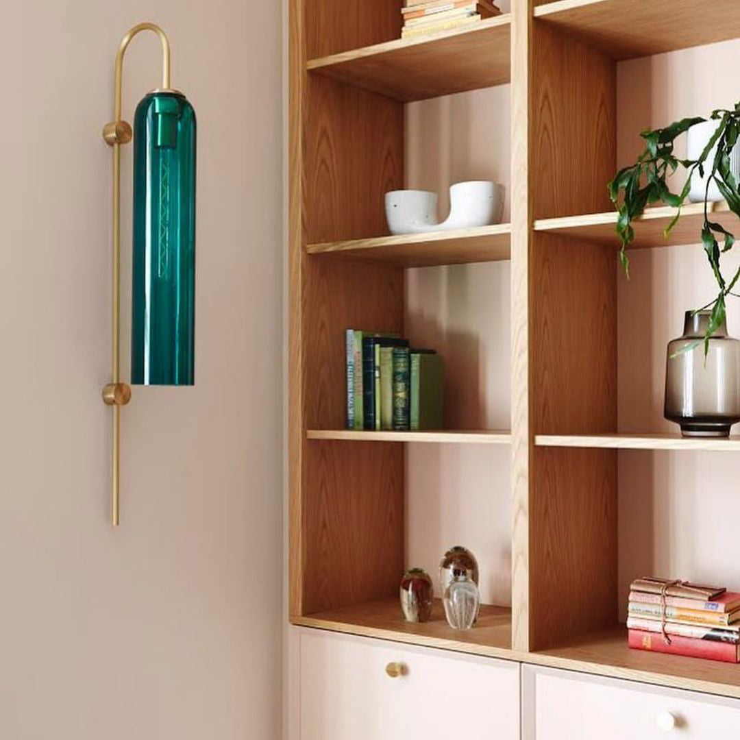 Anoriel Modern Minimalist Metal Glass Wall Lamp - Lamp Copper