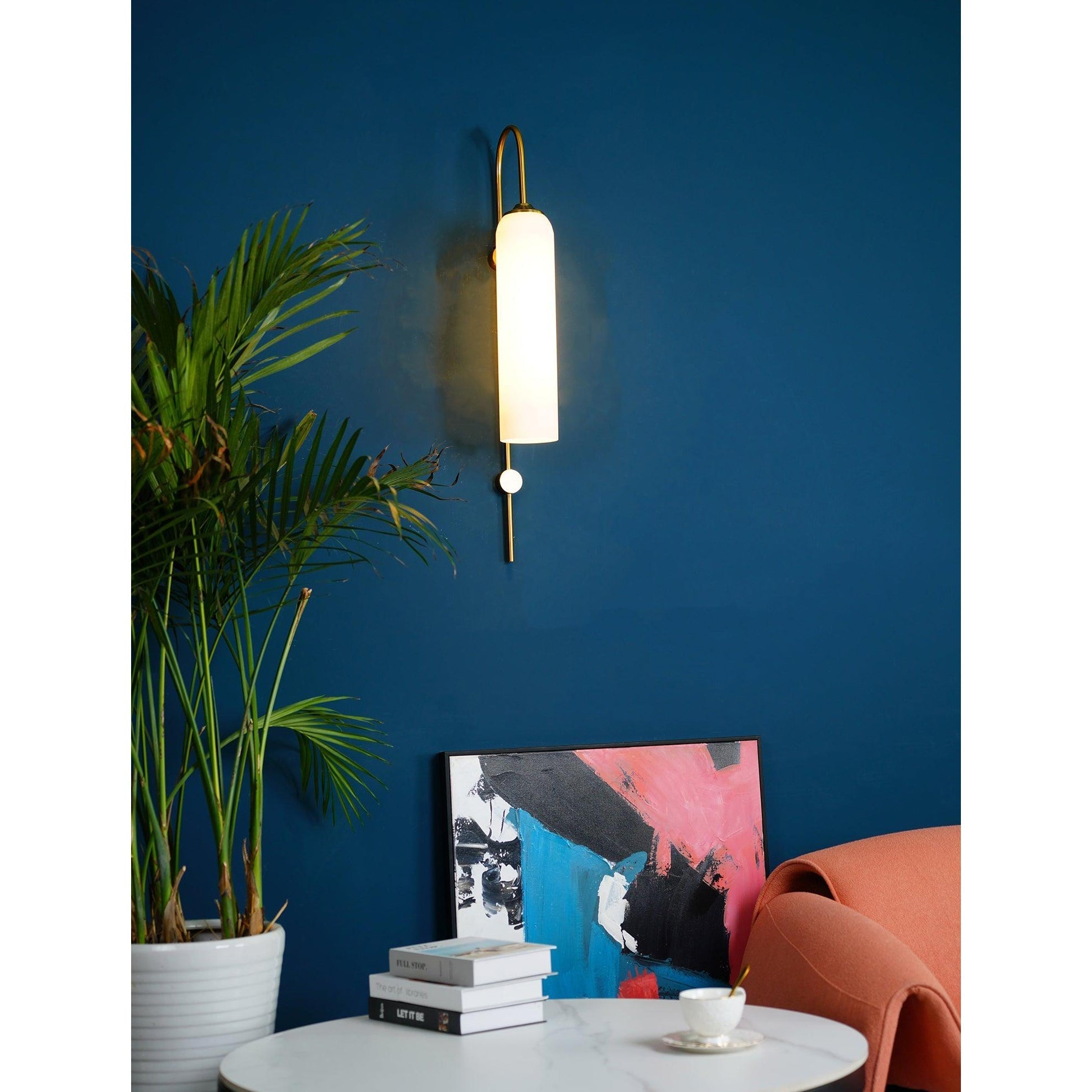 Anoriel Modern Minimalist Metal Glass Wall Lamp - Lamp Copper