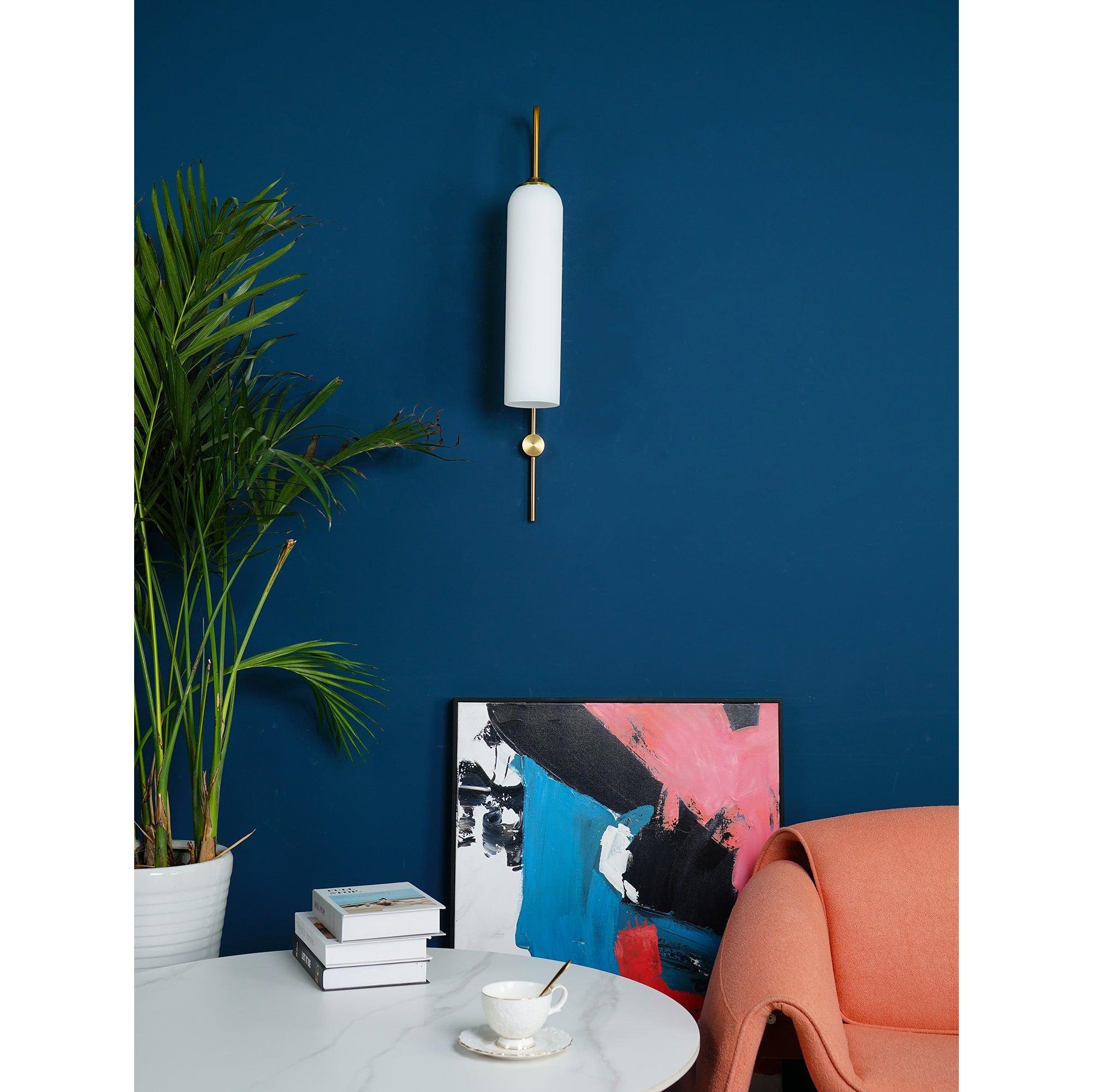 Anoriel Modern Minimalist Metal Glass Wall Lamp - Lamp Copper