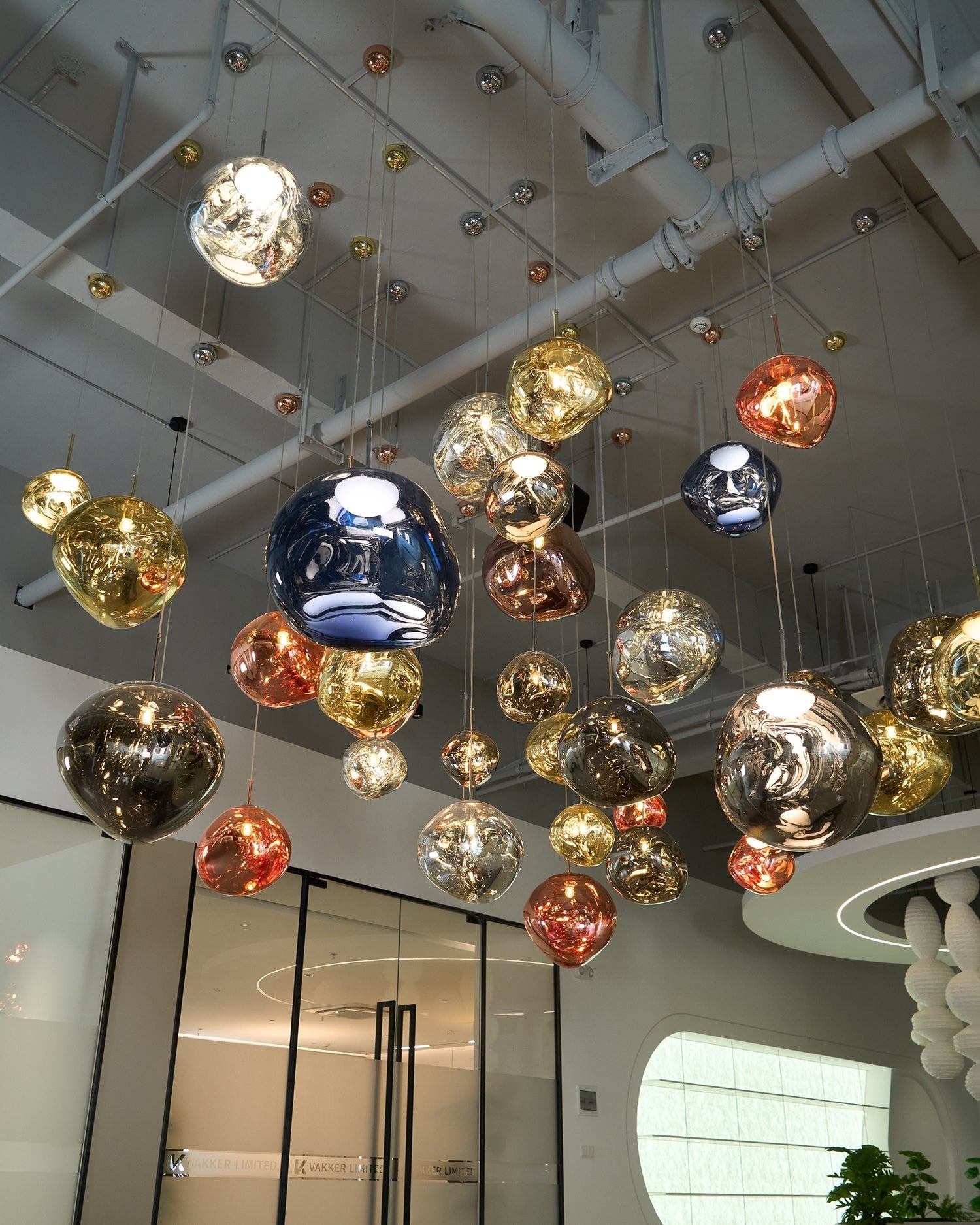 Solara Pendant Lamp Blown Glass Irregular Cluster Sculptural - Letslighting