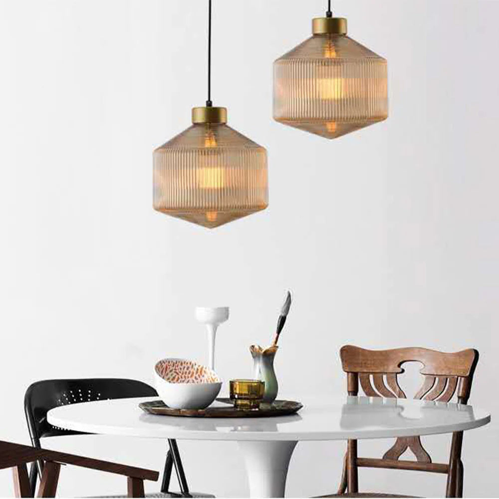 Valentina Suspension Luminaire Moderne LED Gris Fumé Verre Chambre