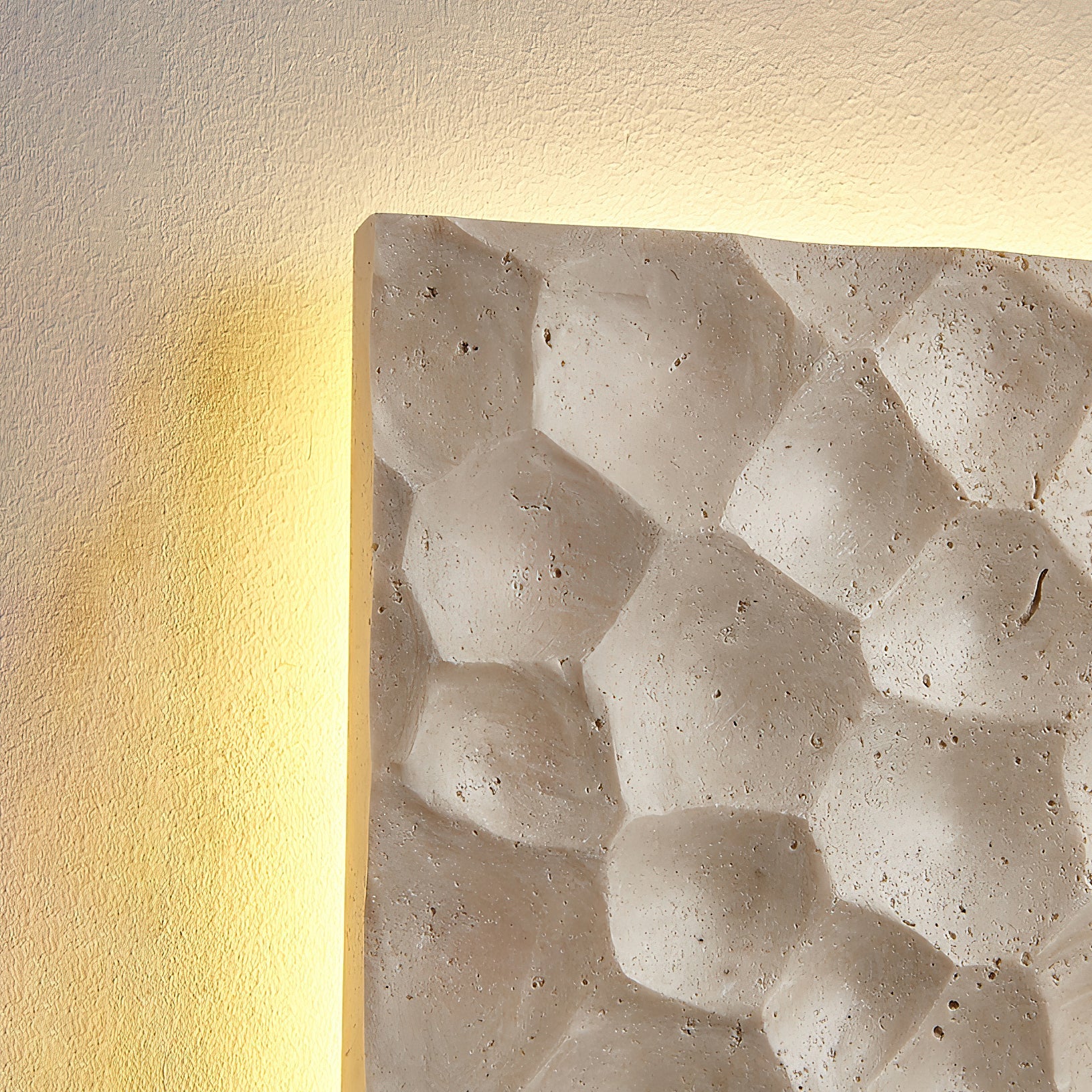 Vedoreth Individual Creativity Panel Travertine Sconce Wall Lamp - Lamp Copper