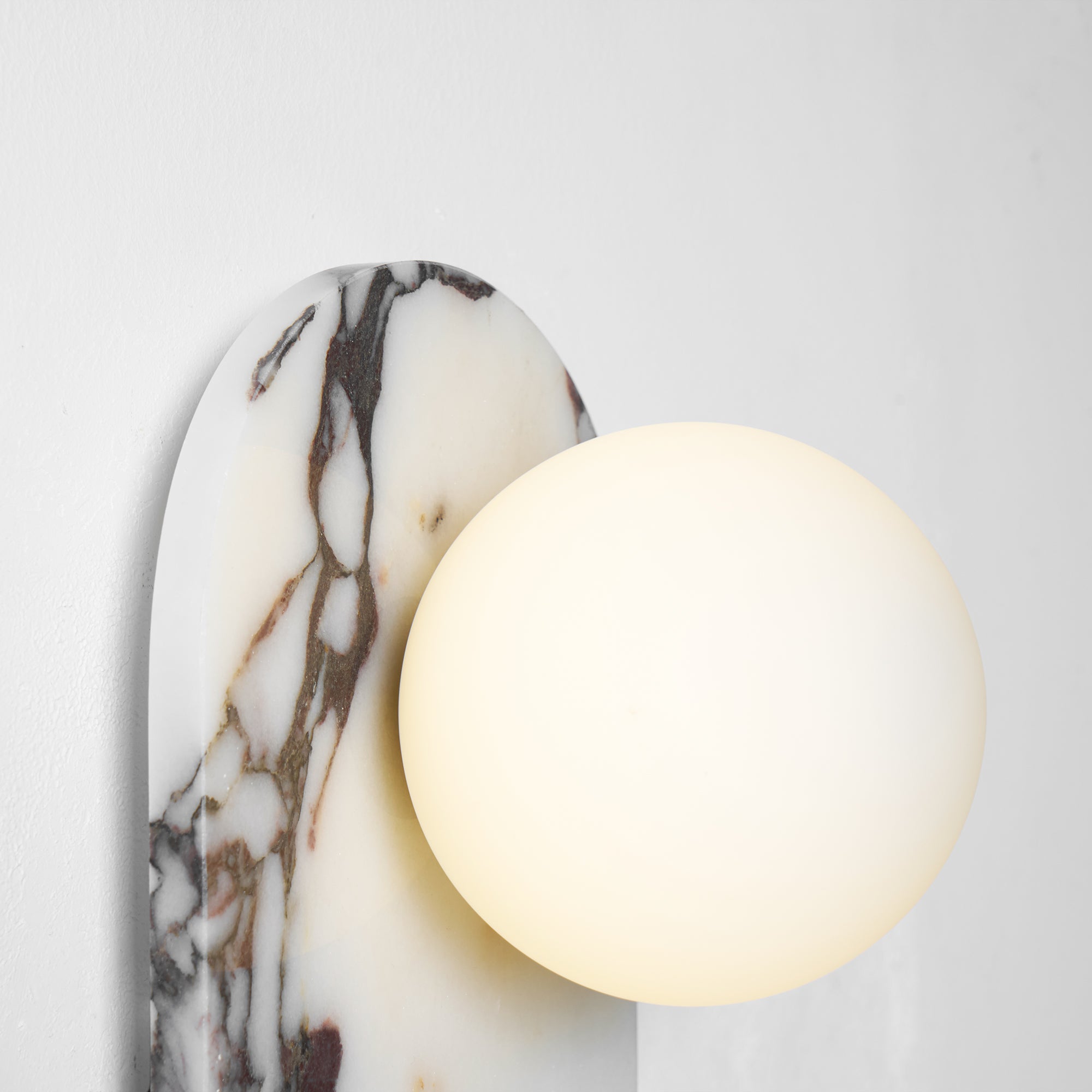 Covelyra Modern Minimalist Marble Glass Wall Lamp - Lamp Copper