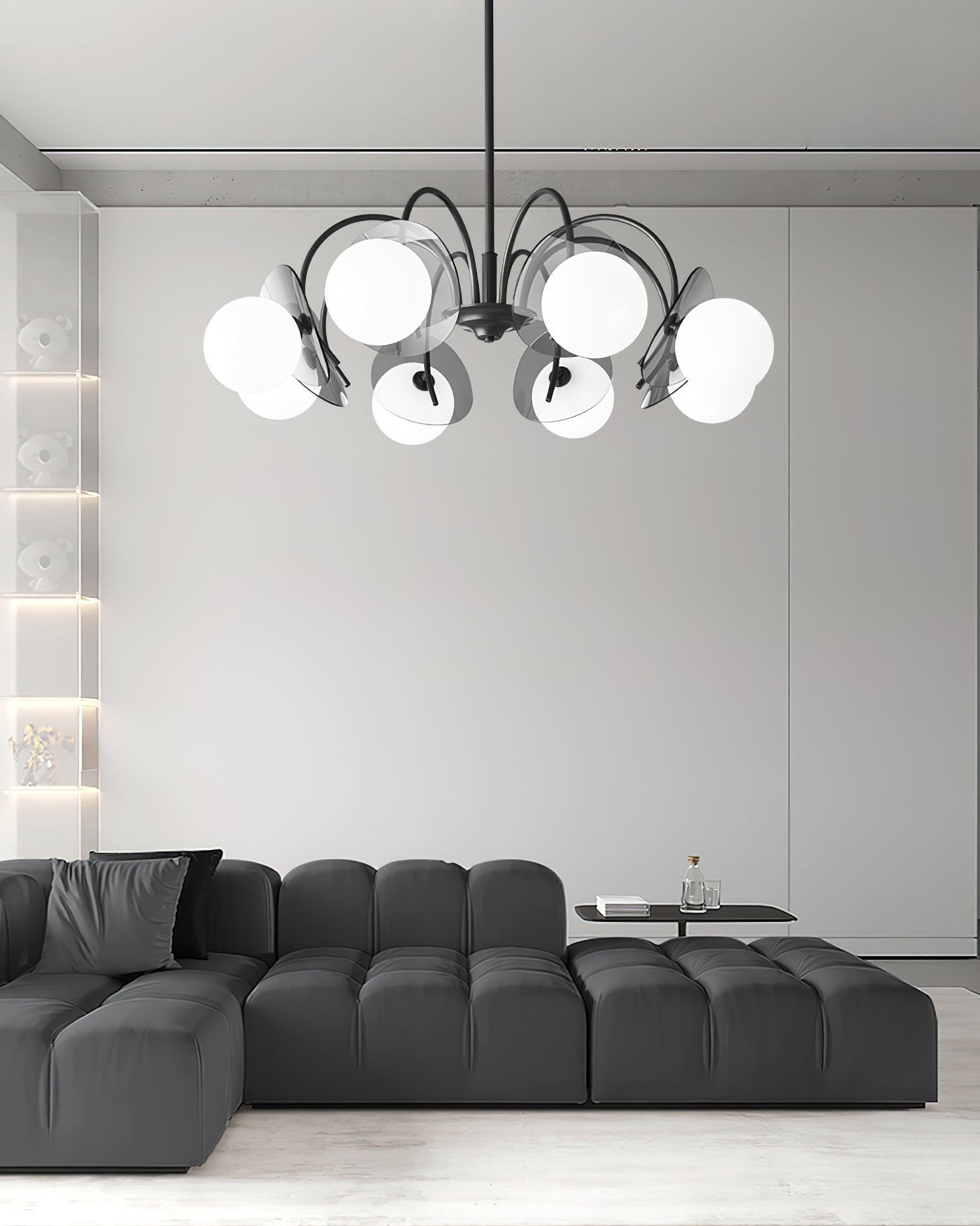 Aurora Chandelier Globe Arm Sculptural - Blowlighting