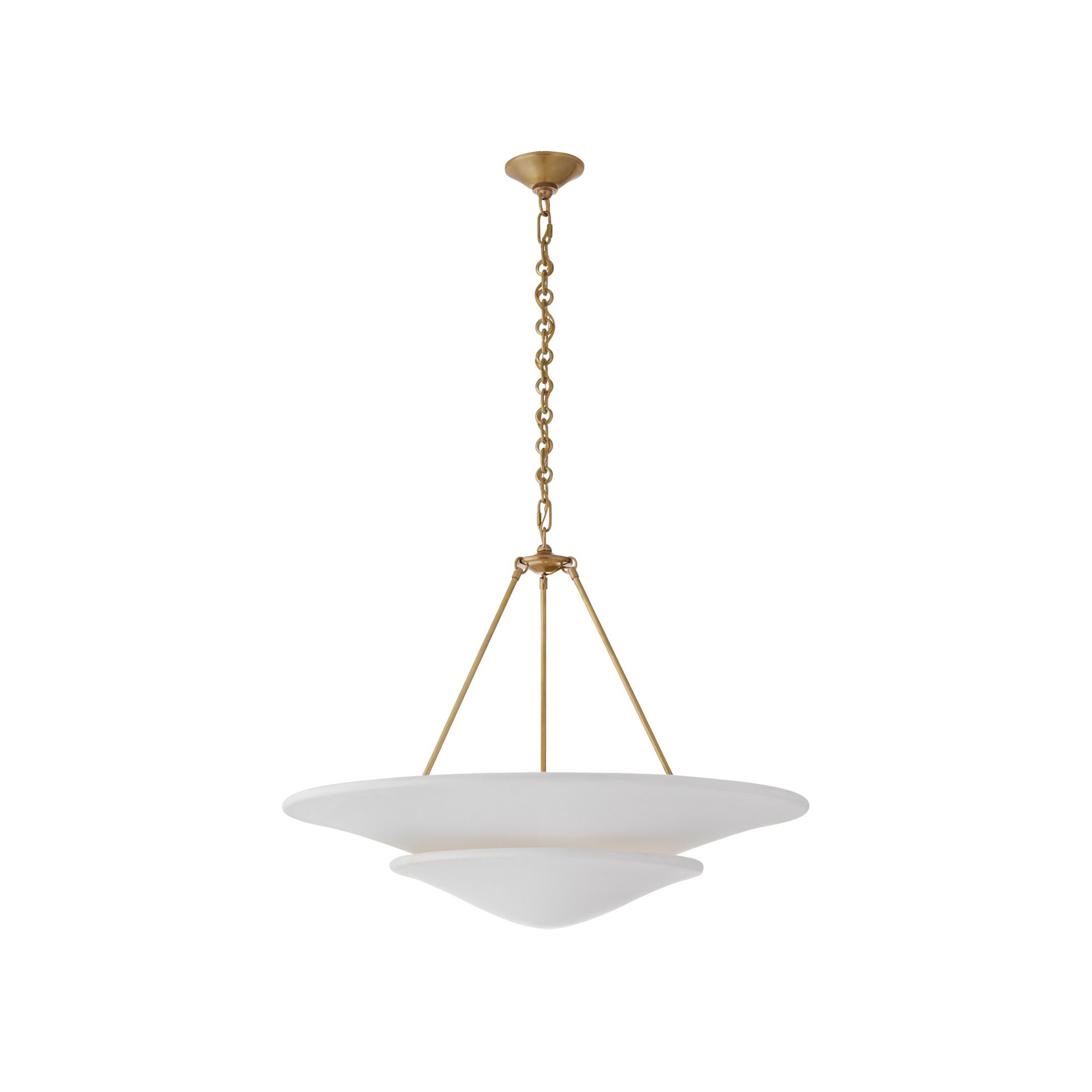 Avinisra Modern Minimalist Brass Metal Chandelier - Lamp Copper