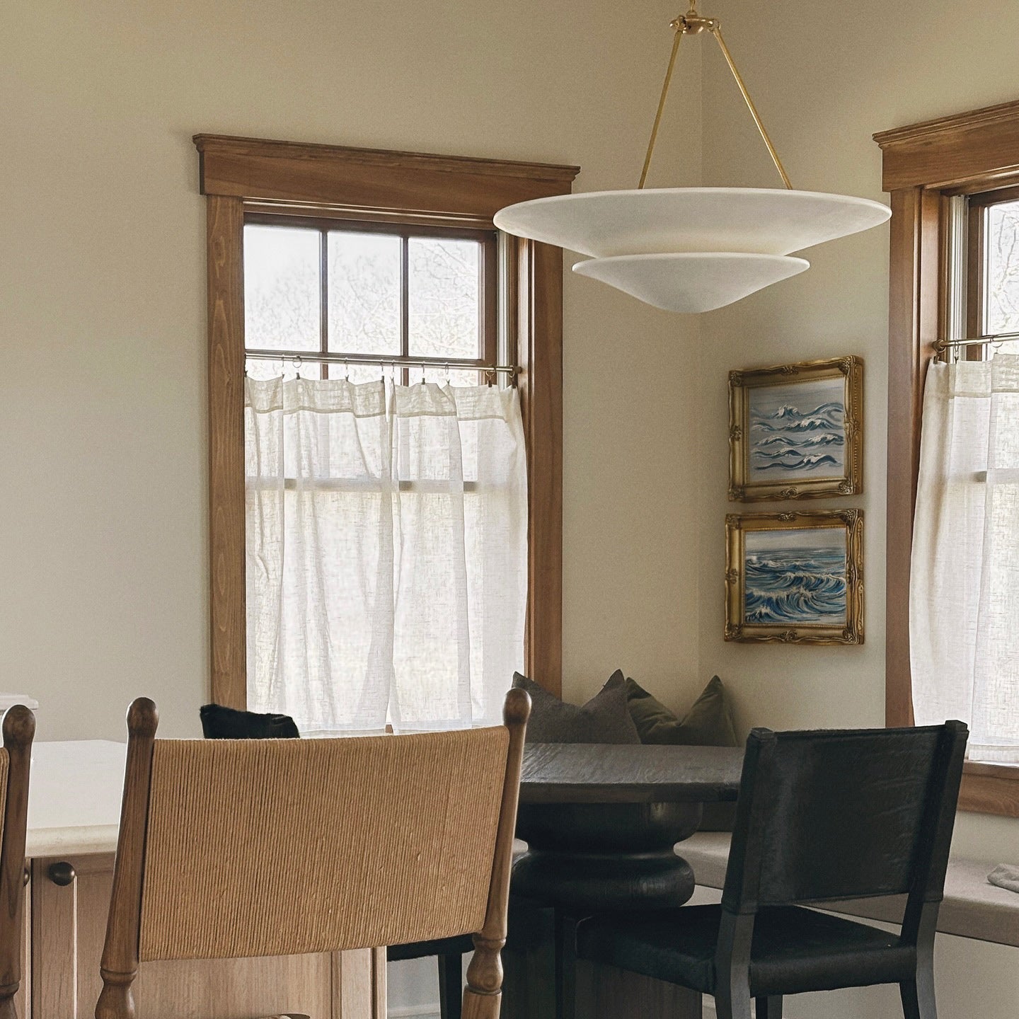 Mollino Chandelier Gypsum Sculptural Suspended - Letslighting