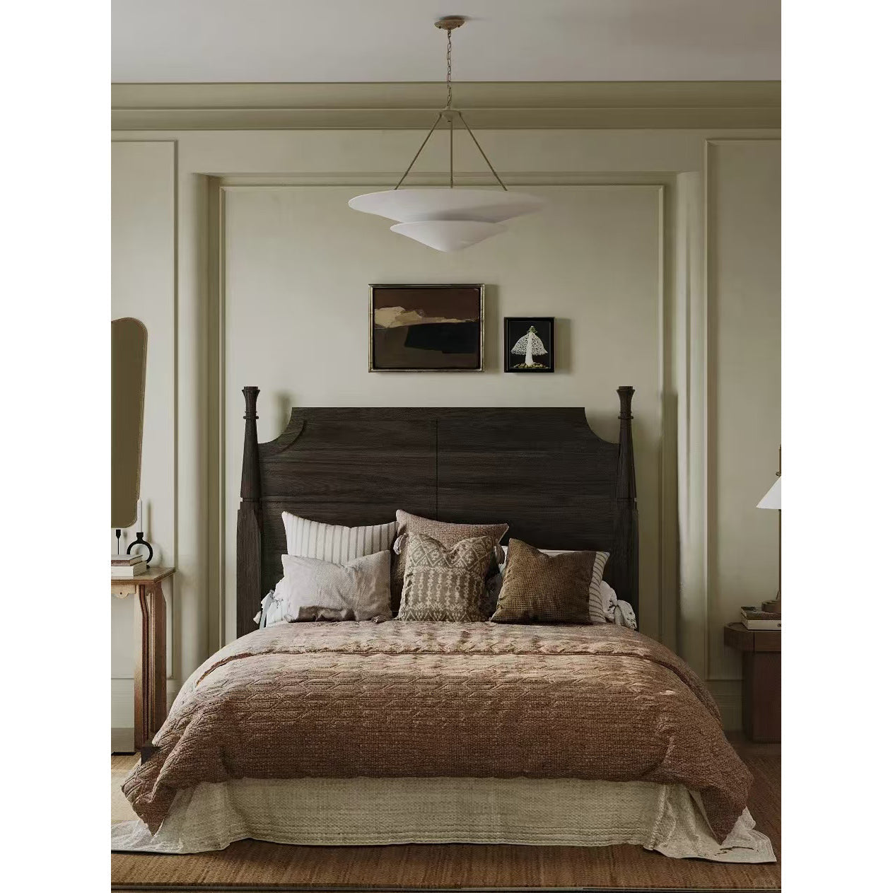 Avinisra Modern Minimalist Brass Metal Chandelier - Lamp Copper