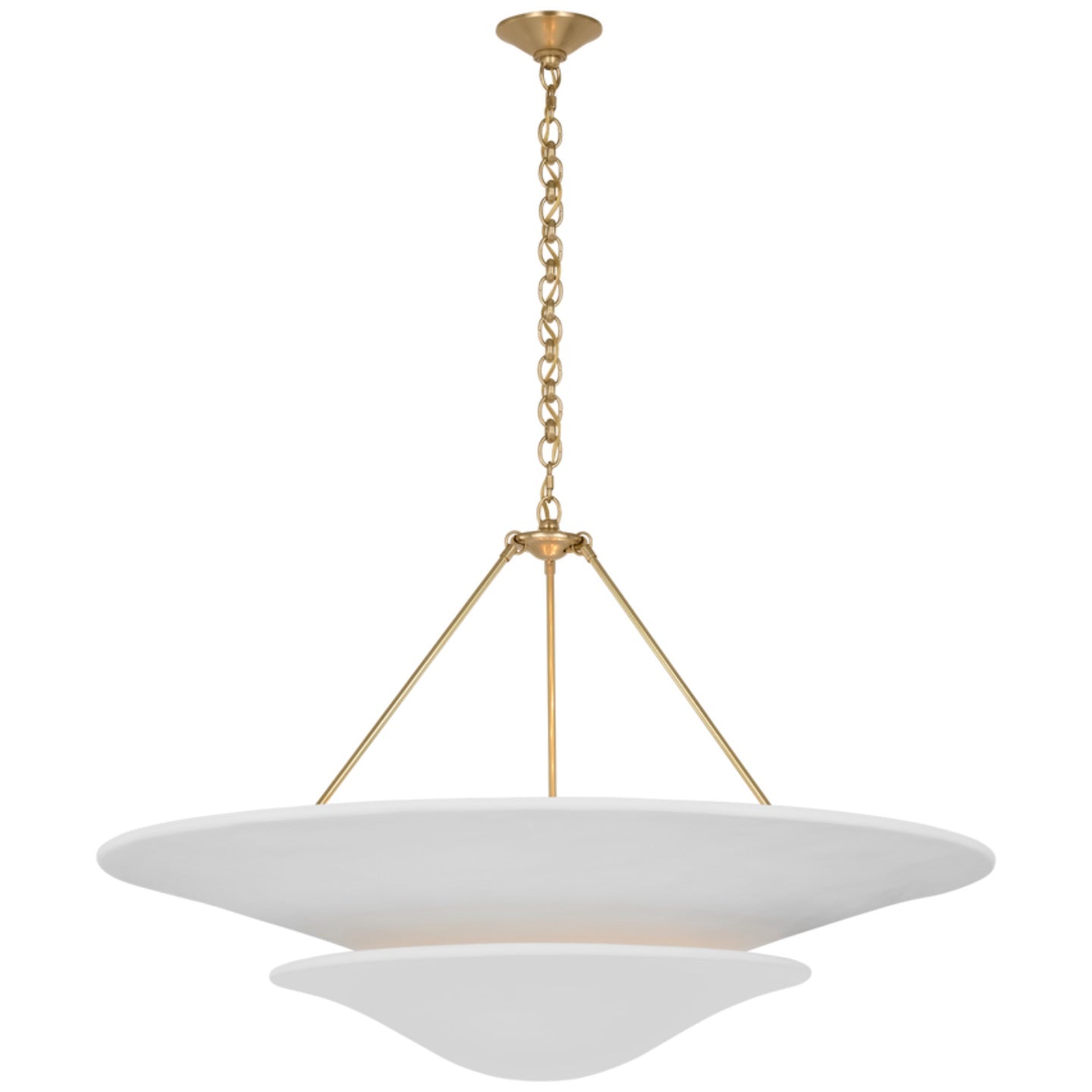 Avinisra Modern Minimalist Brass Metal Chandelier - Lamp Copper