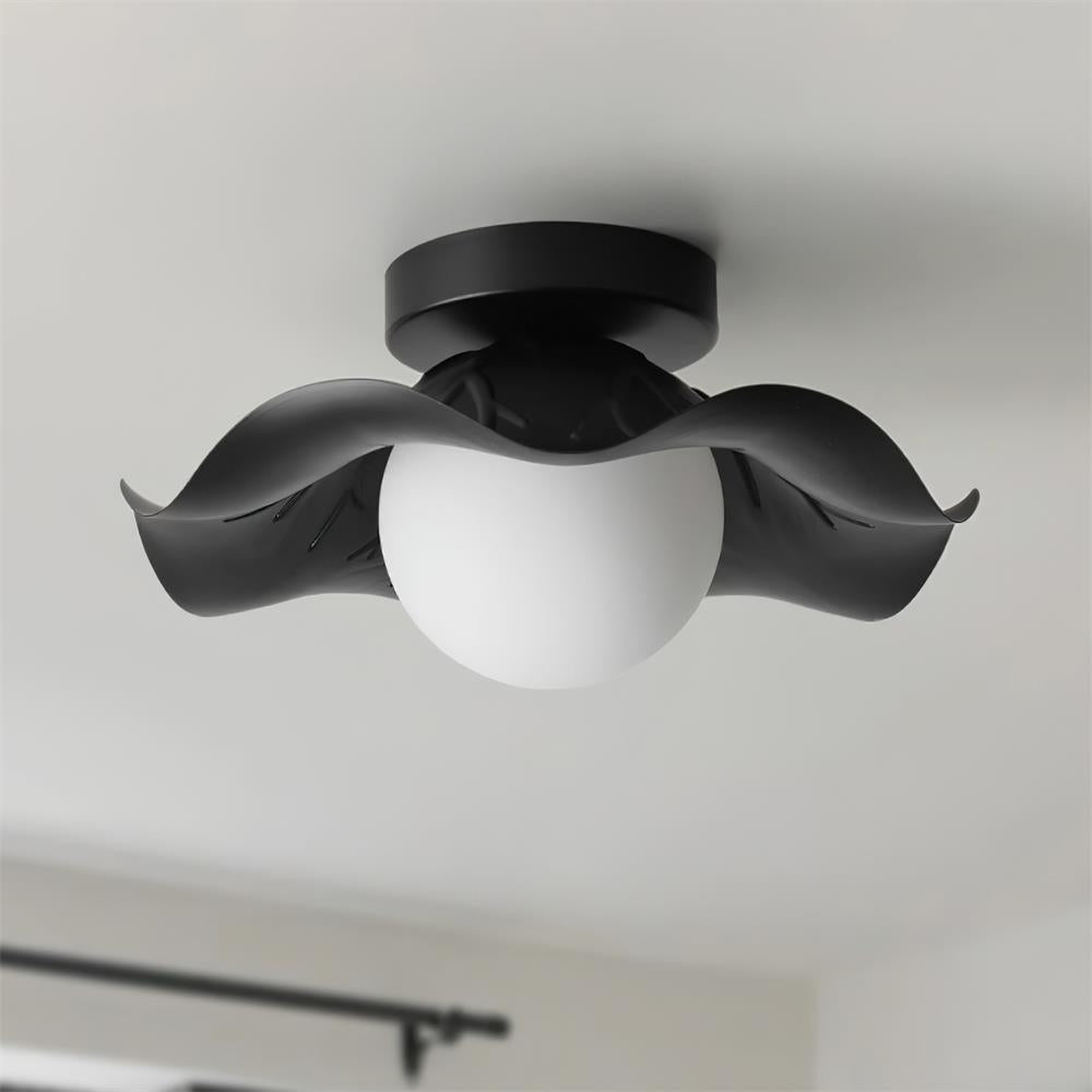 Monae Ceiling Light Petal Shape Globe Modern - Letslighting