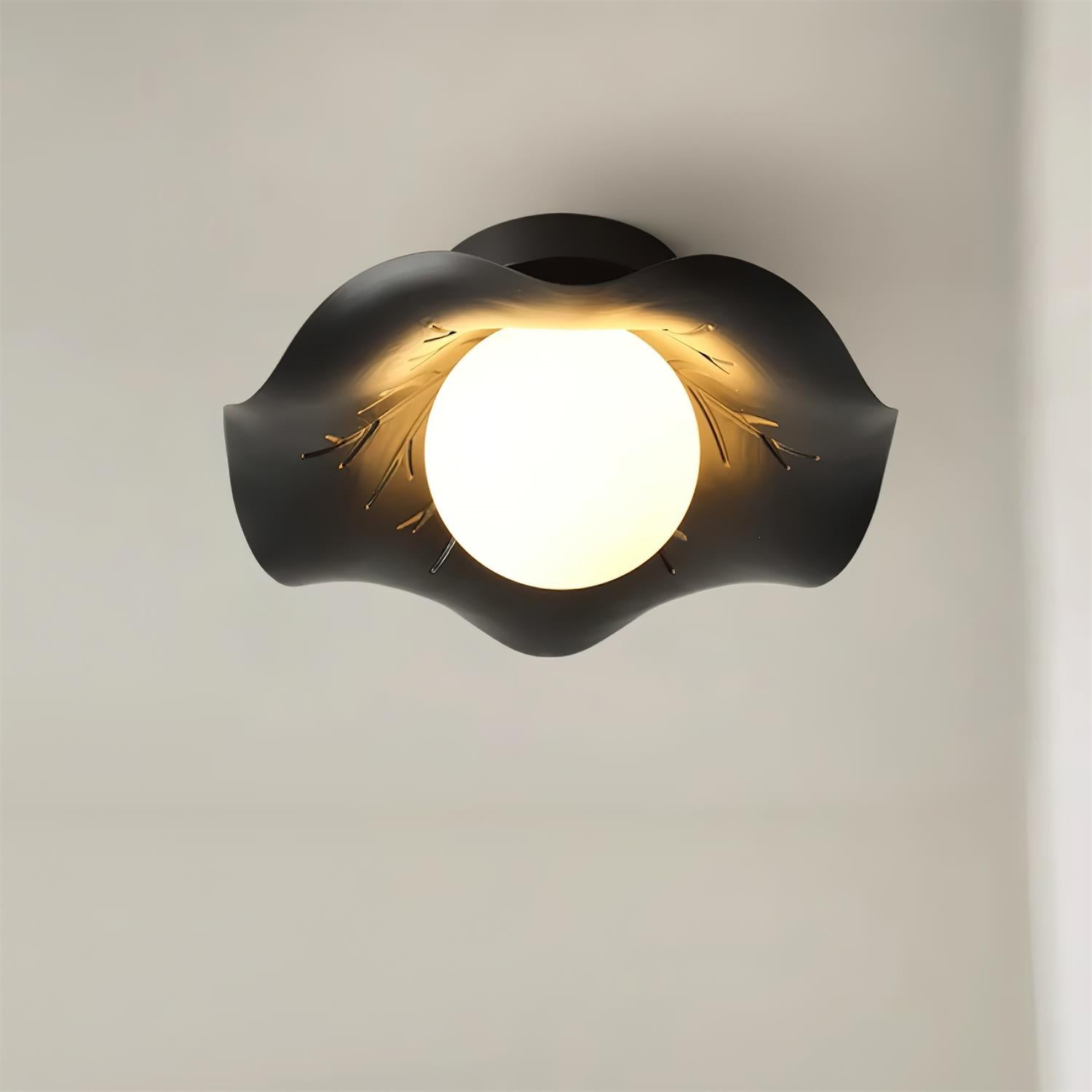 Monae Ceiling Light Petal Shape Globe Modern - Letslighting