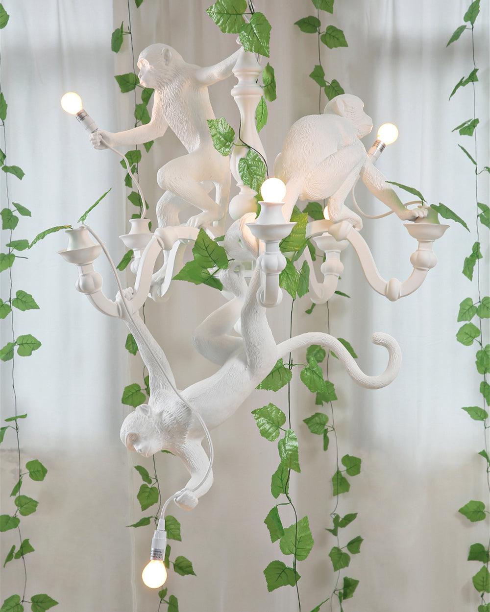 Monkey Chandelier Whimsical Trio - Letslighting