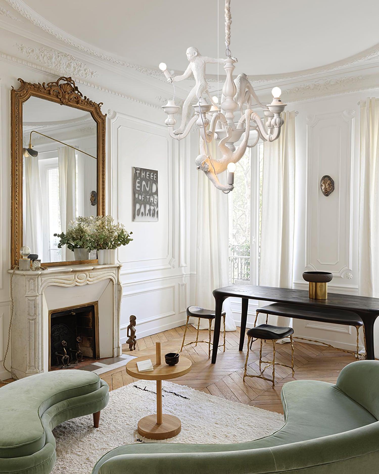 Monkey Chandelier Whimsical Trio - Letslighting