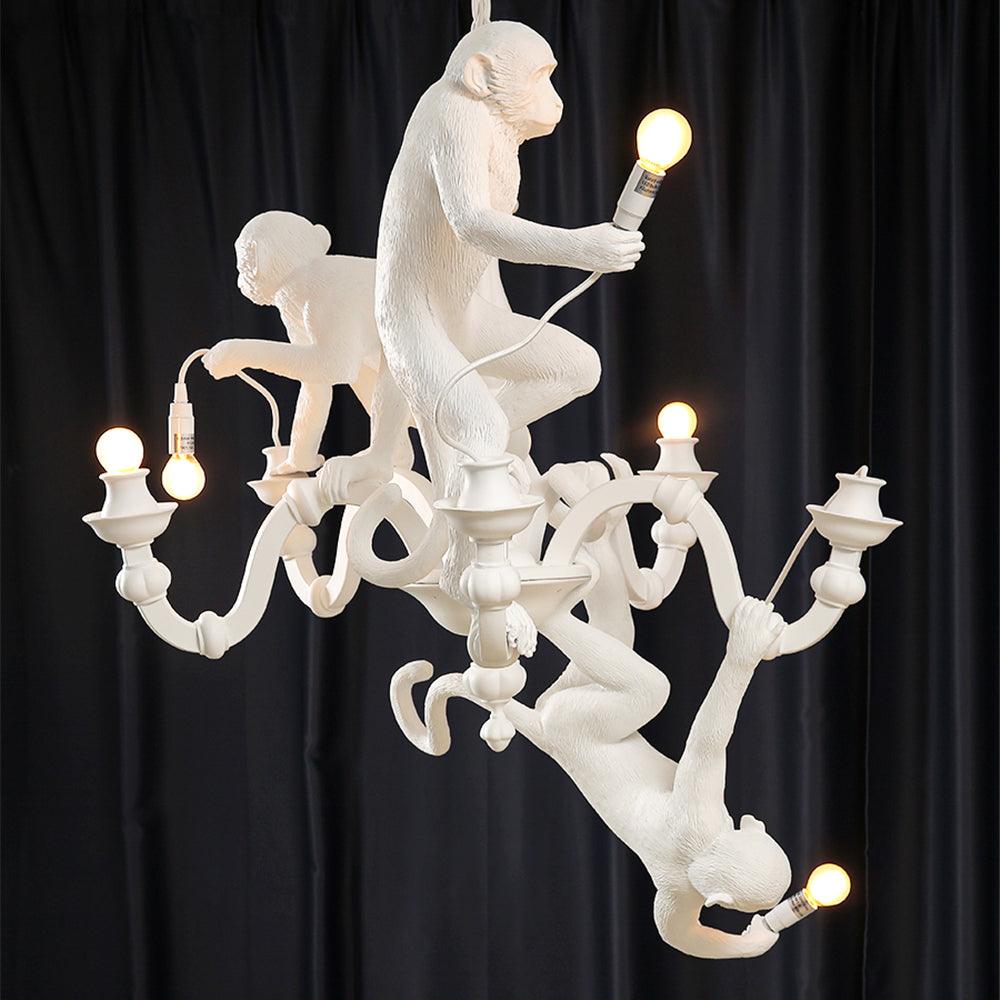 Monkey Chandelier Whimsical Trio - Letslighting
