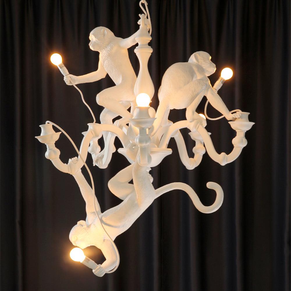 Monkey Chandelier Whimsical Trio - Letslighting