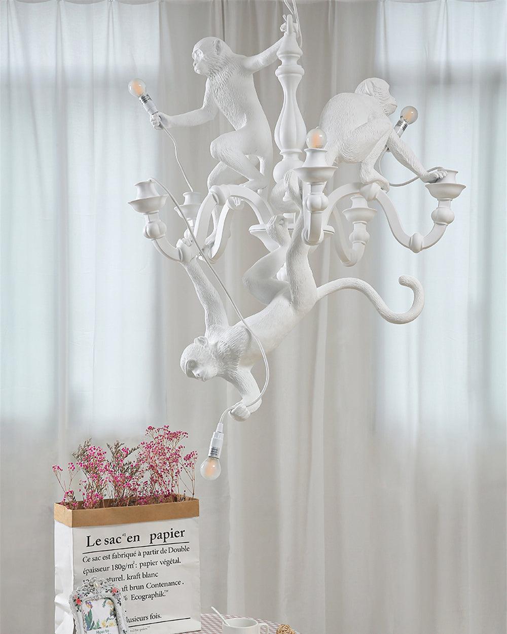 Monkey Chandelier Whimsical Trio - Letslighting